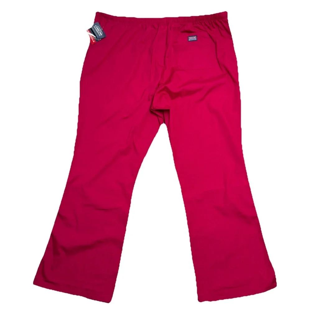 Cherokee Scrubs Pants Pink Womens 2XL Drawstring Raspberry‎ 4101 Modern Classic